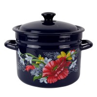 Кастрюля эм. 6,0л цил. 